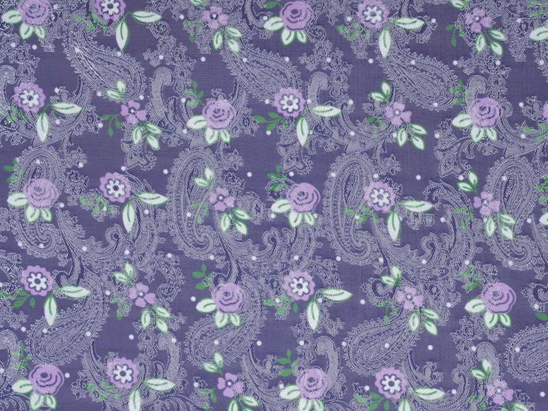 Fabraic Líneáil Clóbhuailte Poileistir-Viscose Jacquard