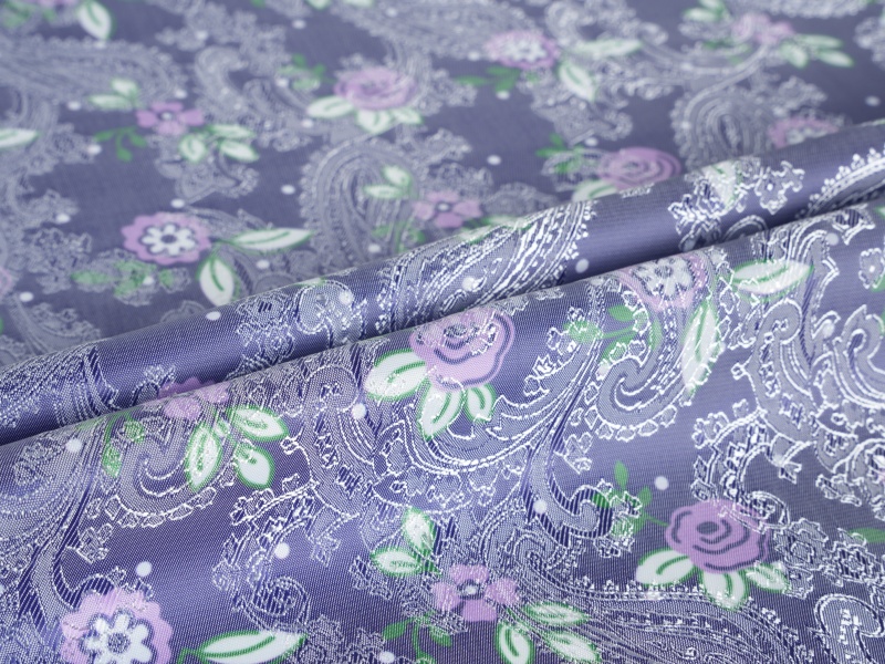 Fabraic Líneáil Clóbhuailte Poileistir-Viscose Jacquard