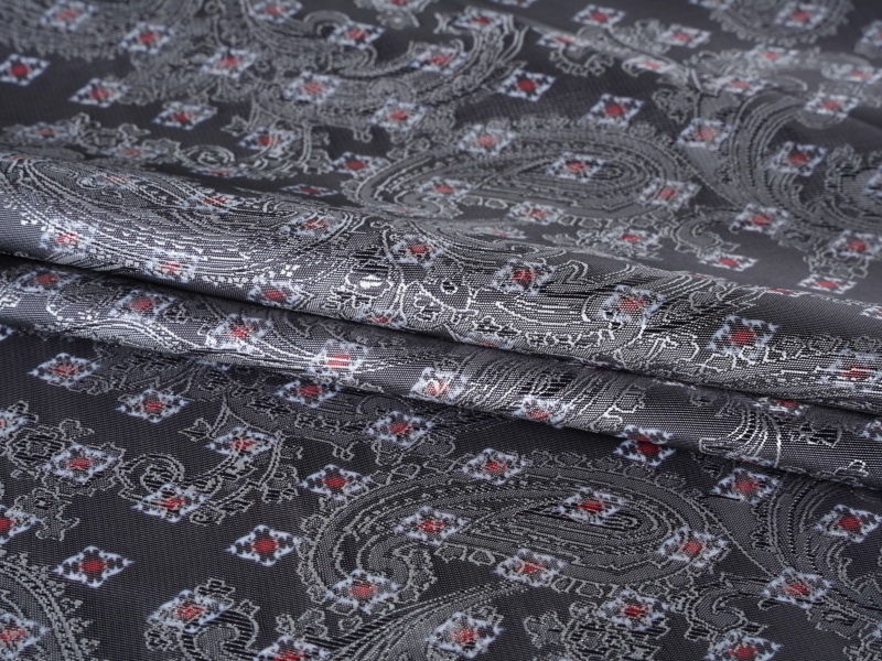 Fabraic Líneáil Clóbhuailte Jacquard All-Polyester Jacquard
